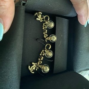Chanel Script earring
